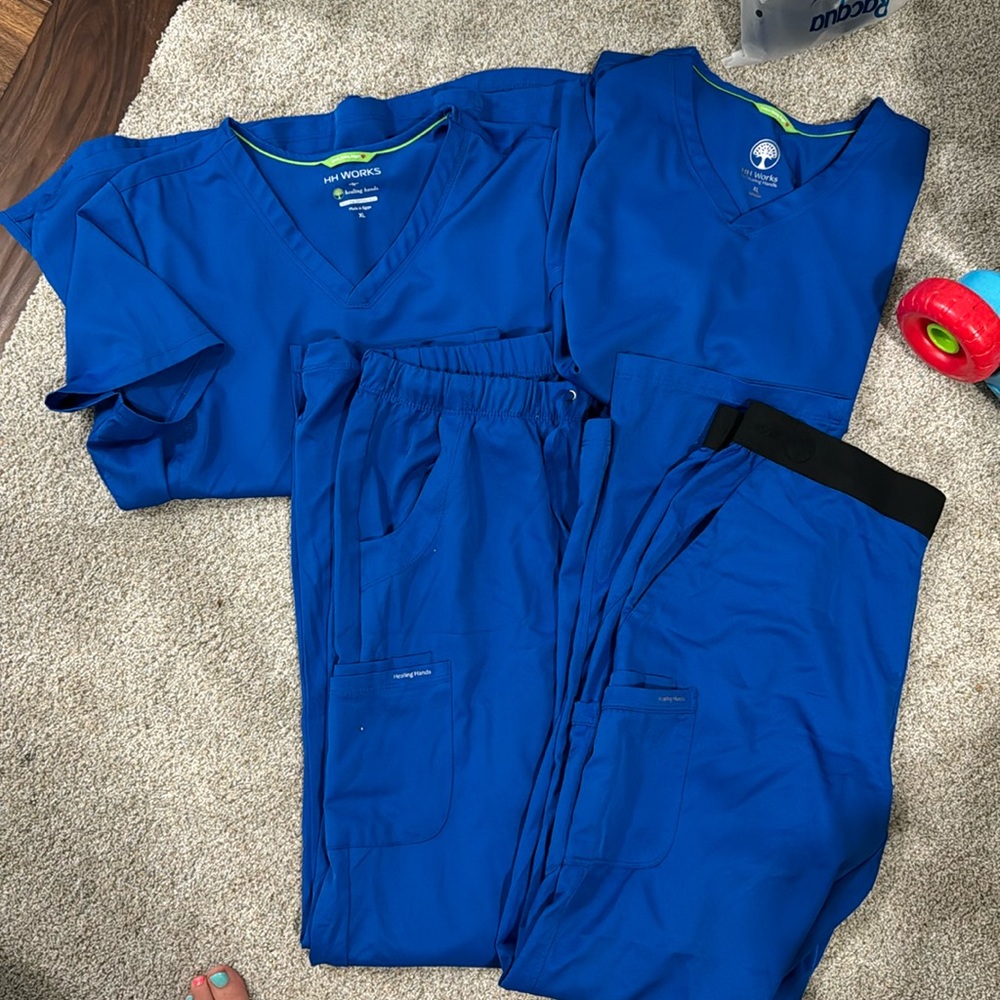 2 XL tops HH WORKS 2 LT bottoms